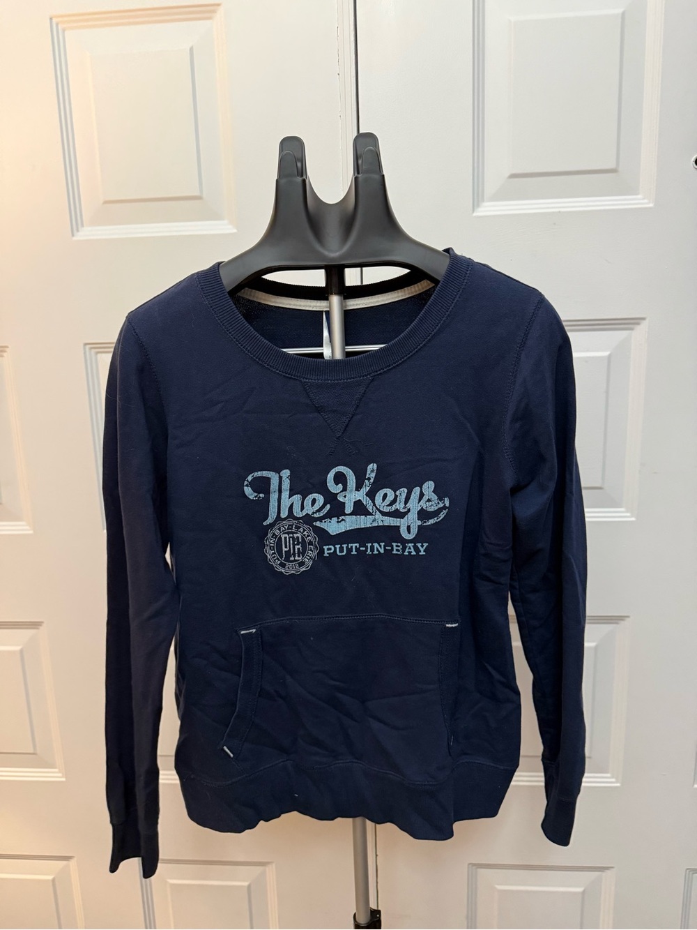 The Keys Put-In-Bay Navy Graphic Pullover Sweatshirt